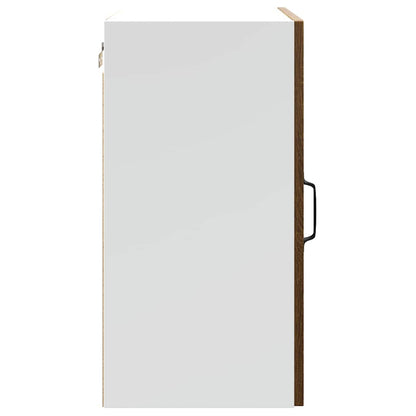 Kitchen Wall Cabinet Kalmar Brown Oak Engineered Wood