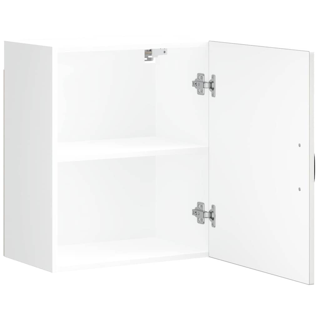 Kitchen Wall Cabinet Kalmar High Gloss White Engineered Wood