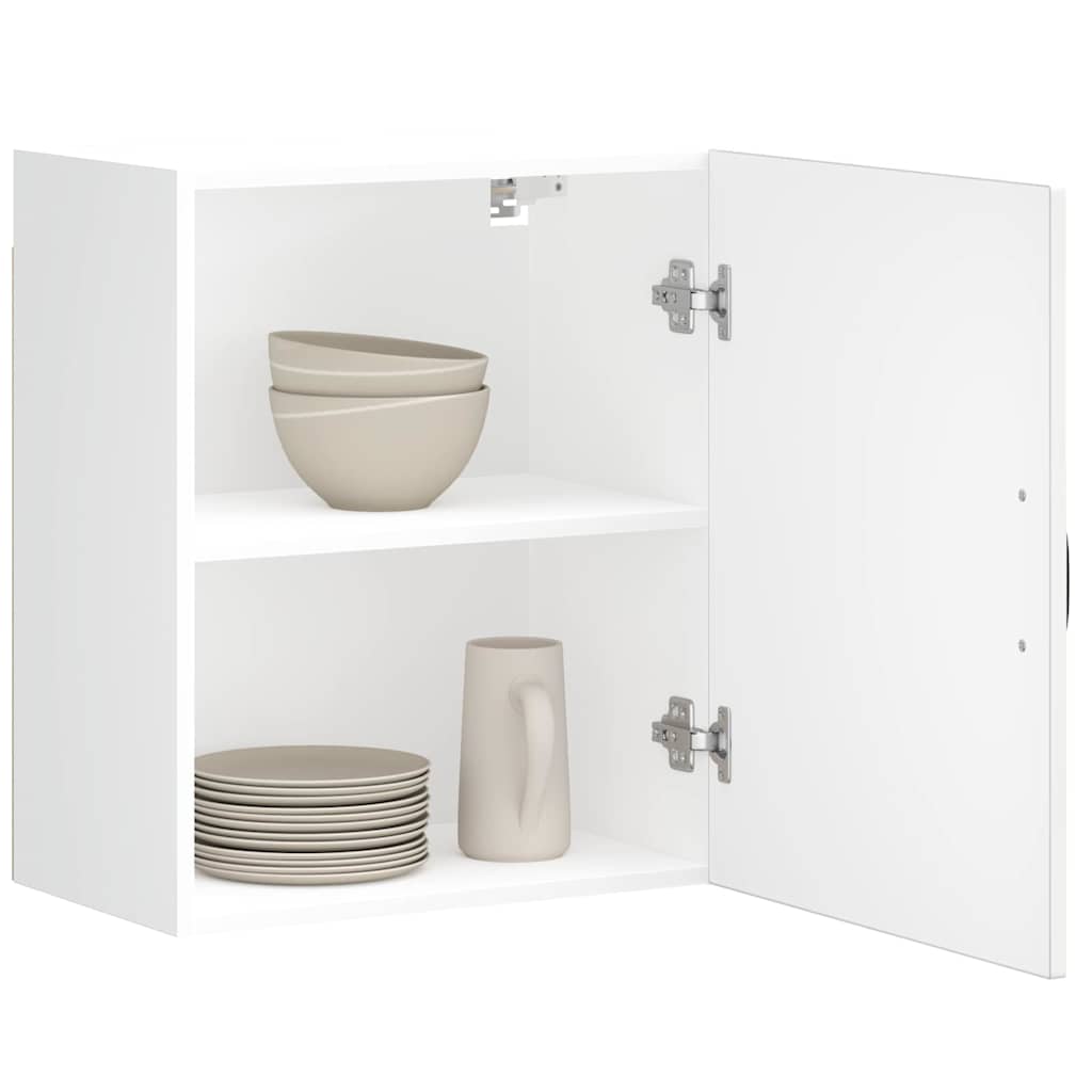 Kitchen Wall Cabinets 2 pcs Kalmar High Gloss White Engineered Wood