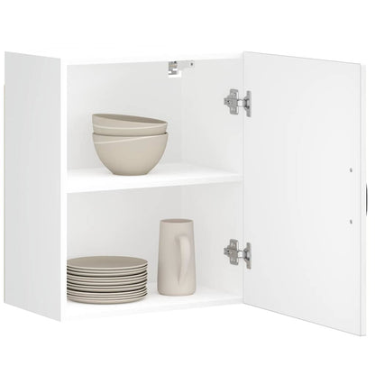 Kitchen Wall Cabinets 2 pcs Kalmar High Gloss White Engineered Wood