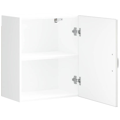 Kitchen Wall Cabinets 2 pcs Kalmar High Gloss White Engineered Wood