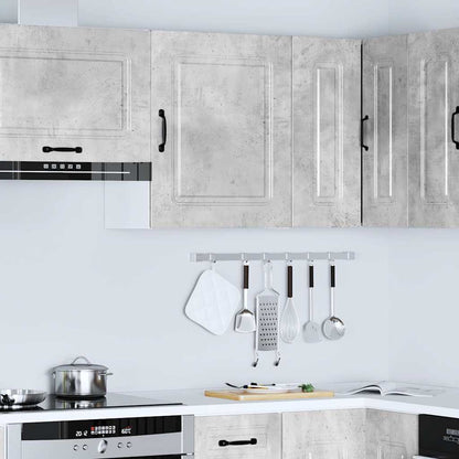 Kitchen Wall Cabinet Kalmar Concrete Grey Engineered Wood