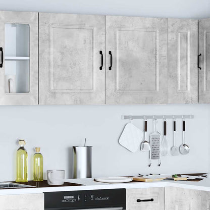 Kitchen Wall Cabinets 2 pcs Kalmar Concrete Grey Engineered Wood