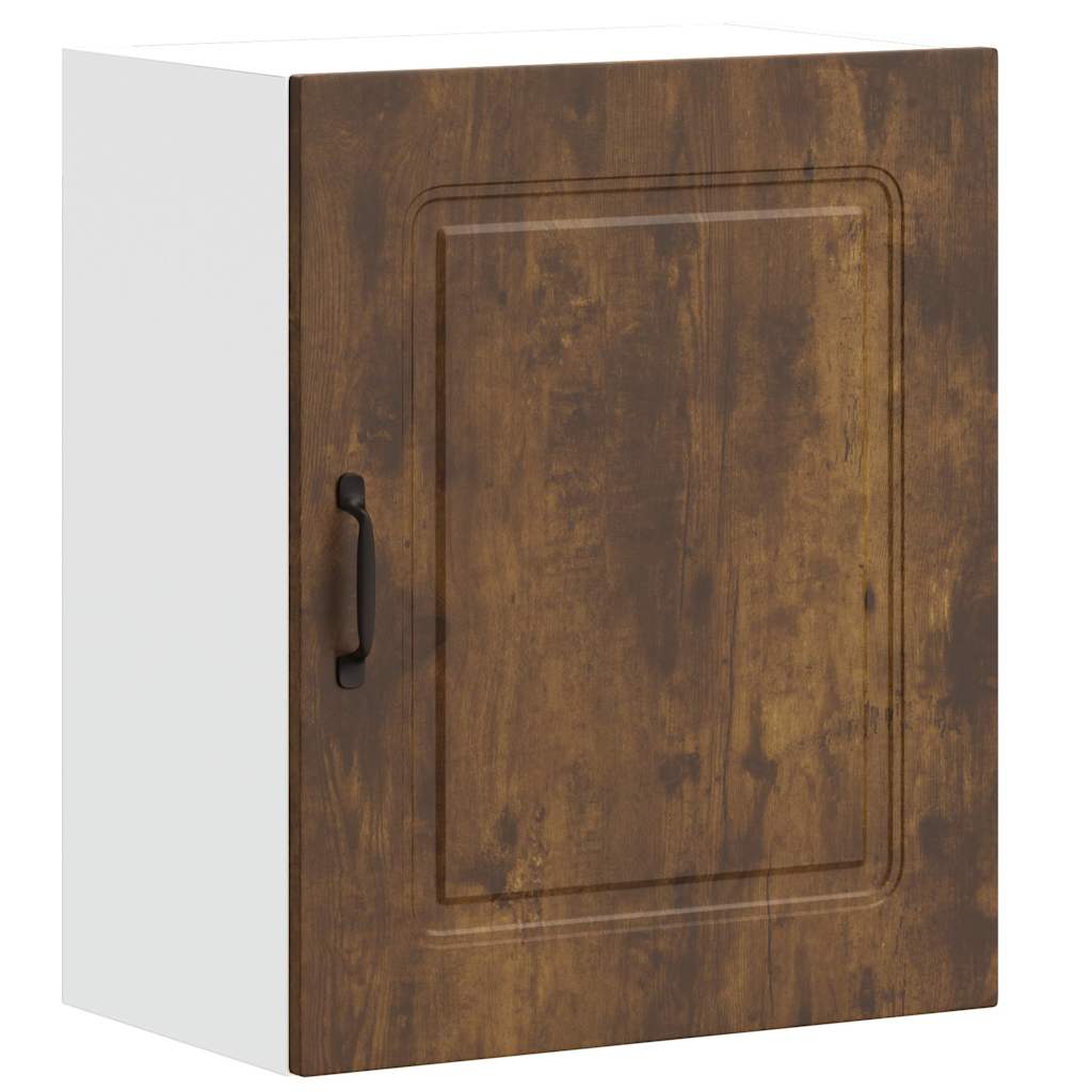 Kitchen Wall Cabinets 2 pcs Kalmar Smoked Oak Engineered Wood