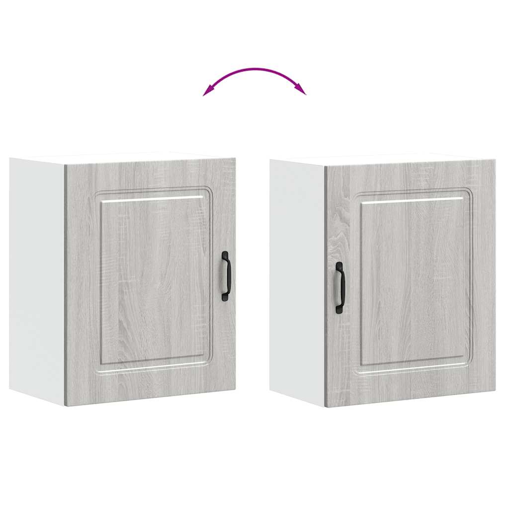 Kitchen Wall Cabinets 2 pcs Kalmar Grey Sonoma Engineered Wood