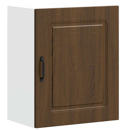 Kitchen Wall Cabinet Kalmar Brown Oak Engineered Wood