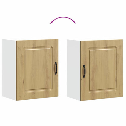 Kitchen Wall Cabinets 2 pcs Kalmar Artisan Oak Engineered Wood