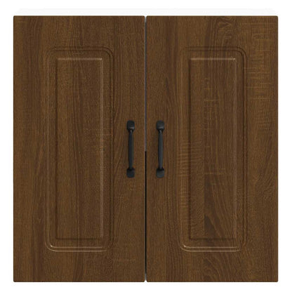Kitchen Wall Cabinet Kalmar Brown Oak Engineered Wood