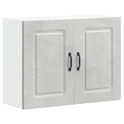Kitchen Wall Cabinet Kalmar Concrete Grey Engineered Wood
