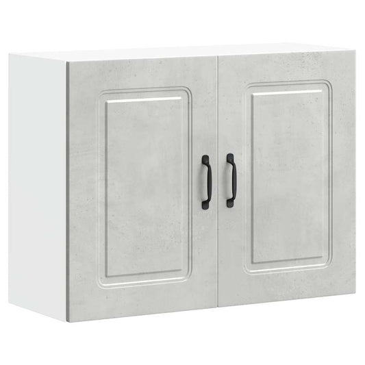 Kitchen Wall Cabinet Kalmar Concrete Grey Engineered Wood