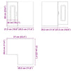 Kitchen Wall Corner Cabinet Kalmar White Engineered Wood