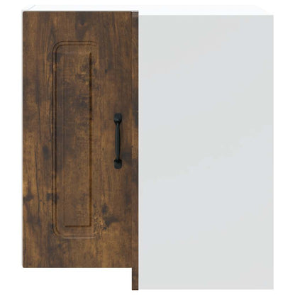 Kitchen Wall Corner Cabinet Kalmar Smoked Oak Engineered Wood