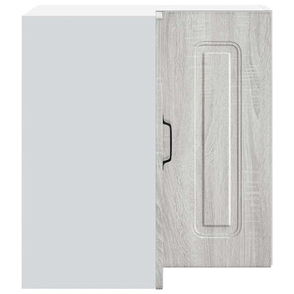 Kitchen Wall Corner Cabinet Kalmar Grey Sonoma Engineered Wood