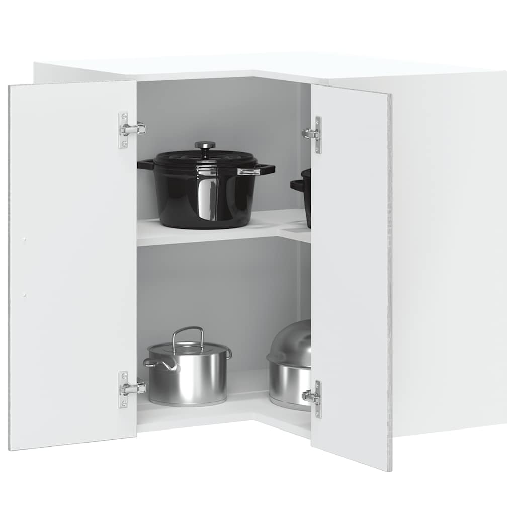 Kitchen Wall Corner Cabinet Kalmar Grey Sonoma Engineered Wood