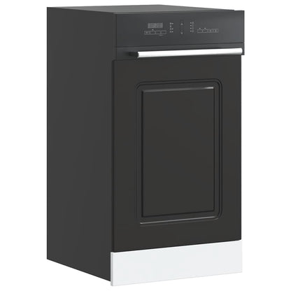 Dishwasher Panel Kalmar Black 45x1.5x57 cm Engineered Wood
