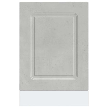 Dishwasher Panel Kalmar Concrete Grey 45x1.5x57 cm Engineered Wood