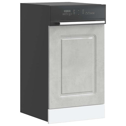 Dishwasher Panel Kalmar Concrete Grey 45x1.5x57 cm Engineered Wood