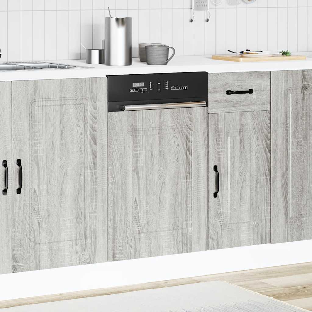 Dishwasher Panel Kalmar Grey Sonoma 45x1.5x57 cm Engineered Wood