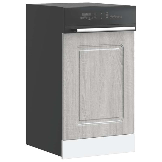 Dishwasher Panel Kalmar Grey Sonoma 45x1.5x57 cm Engineered Wood