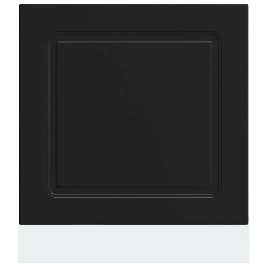 Dishwasher Panel Kalmar Black 60x1.5x57 cm Engineered Wood