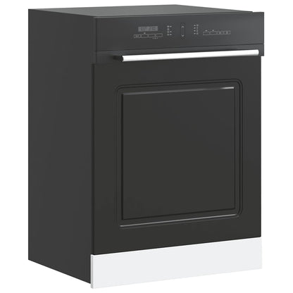 Dishwasher Panel Kalmar Black 60x1.5x57 cm Engineered Wood