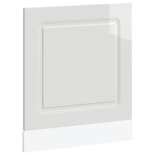 Dishwasher Panel Kalmar High Gloss White 60x1.5x57 cm Engineered Wood