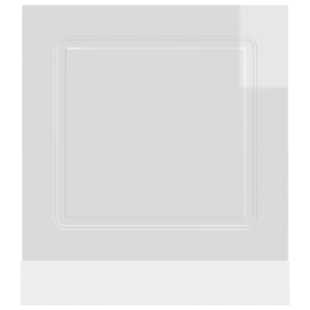 Dishwasher Panel Kalmar High Gloss White 60x1.5x57 cm Engineered Wood