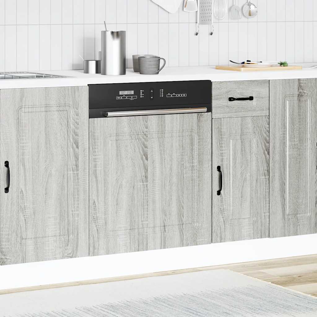 Dishwasher Panel Kalmar Grey Sonoma 60x1.5x57 cm Engineered Wood