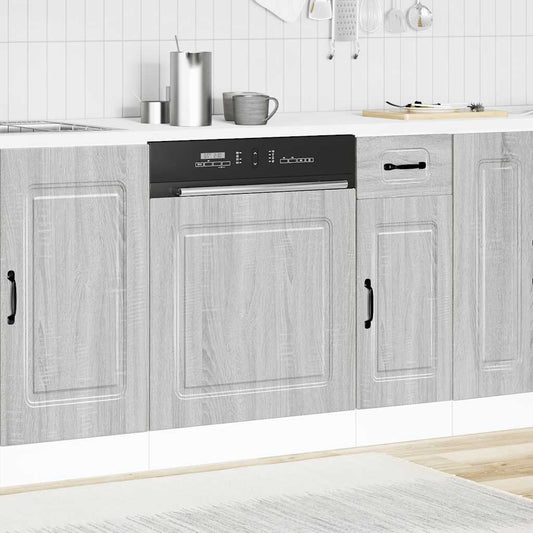 Dishwasher Panel Kalmar Grey Sonoma 60x1.5x57 cm Engineered Wood