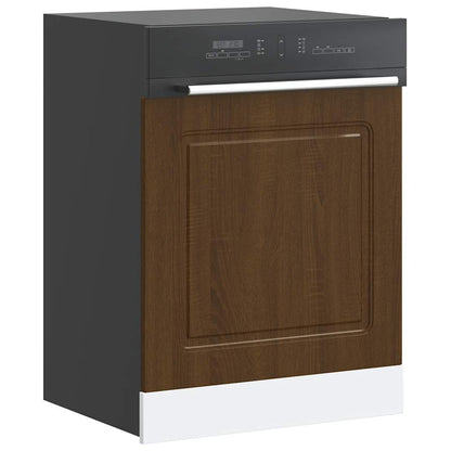 Dishwasher Panel Kalmar Brown Oak 60x1.5x57 cm Engineered Wood