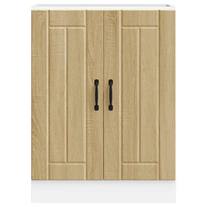 Sink Base Cabinet Lucca Sonoma Oak Engineered Wood