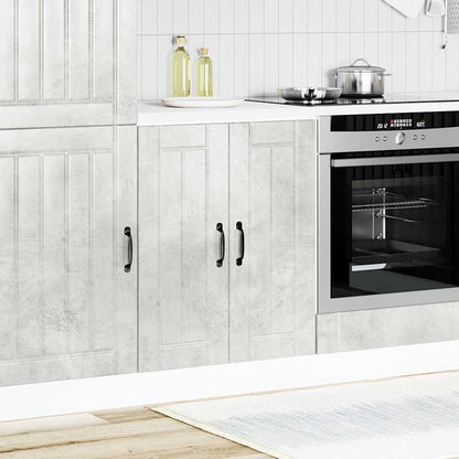 Sink Base Cabinet Lucca Concrete Grey Engineered Wood
