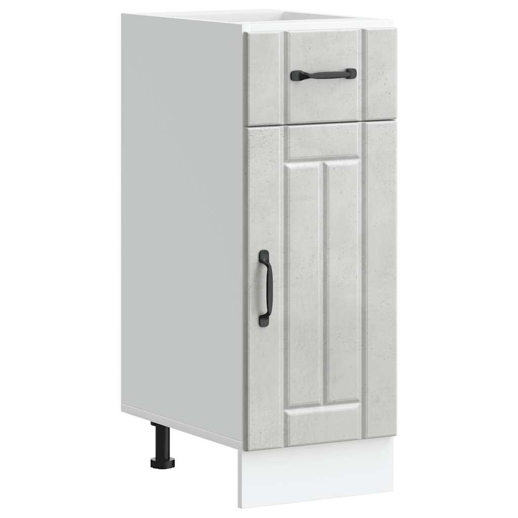 Kitchen Base Cabinet Lucca Concrete Grey Engineered Wood