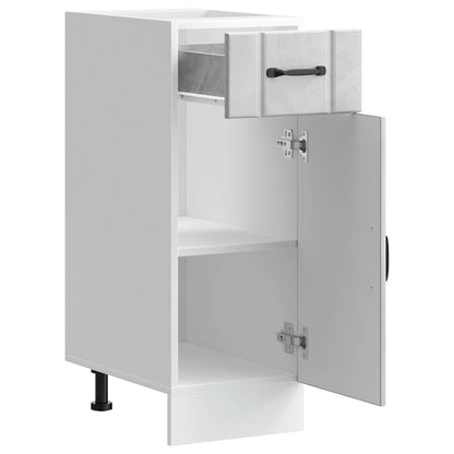 Kitchen Base Cabinet Lucca Concrete Grey Engineered Wood