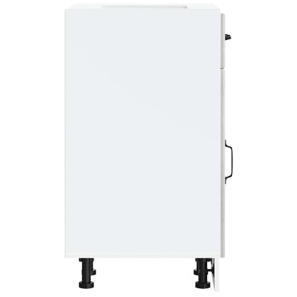 Kitchen Base Cabinet Lucca Concrete Grey Engineered Wood