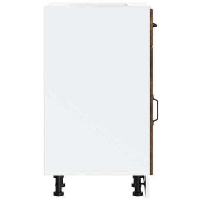 Kitchen Base Cabinet Lucca Smoked Oak Engineered Wood