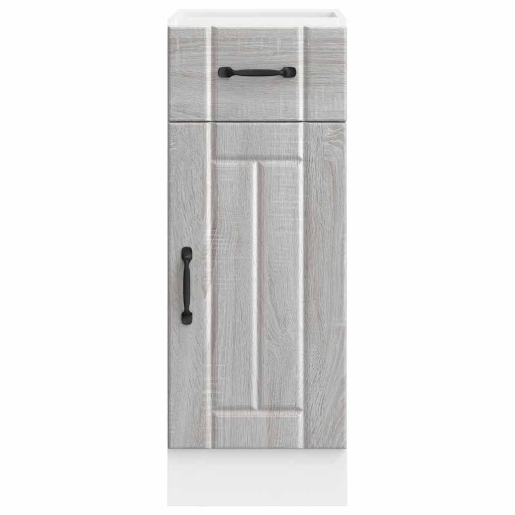 Kitchen Base Cabinet Lucca Grey Sonoma Engineered Wood