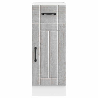 Kitchen Base Cabinet Lucca Grey Sonoma Engineered Wood