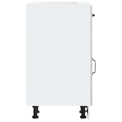 Kitchen Base Cabinet Lucca Grey Sonoma Engineered Wood