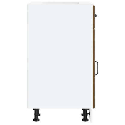 Kitchen Base Cabinet Lucca Brown Oak Engineered Wood