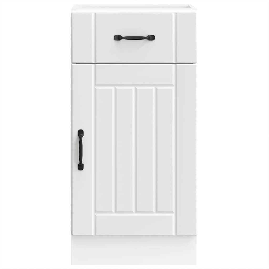 Kitchen Base Cabinet Lucca White Engineered Wood