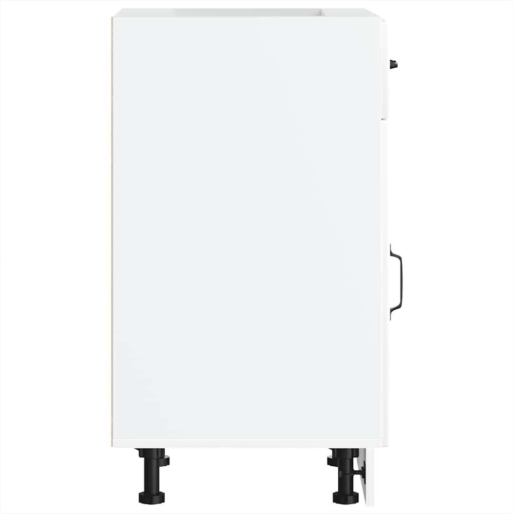 Kitchen Base Cabinet Lucca White Engineered Wood