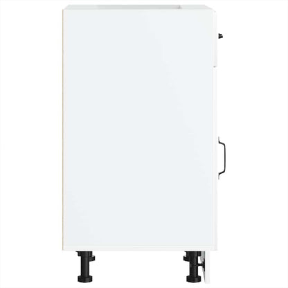 Kitchen Base Cabinet Lucca White Engineered Wood