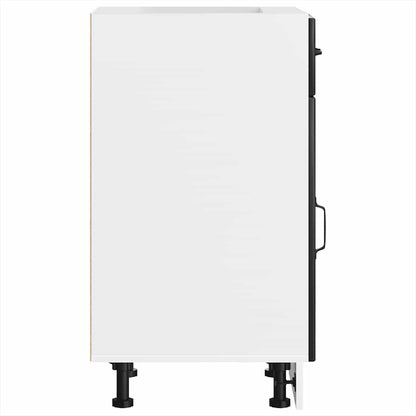 Kitchen Base Cabinet Lucca Black Engineered Wood