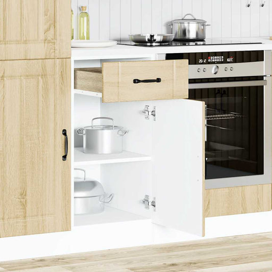 Kitchen Base Cabinet Lucca Sonoma Oak Engineered Wood