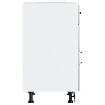 Kitchen Base Cabinet Lucca Grey Sonoma Engineered Wood