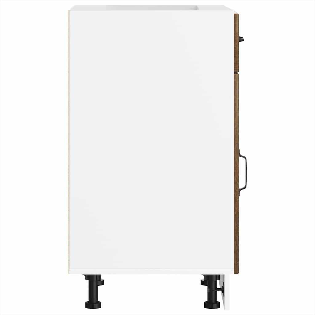 Kitchen Base Cabinet Lucca Brown Oak Engineered Wood