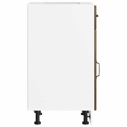 Kitchen Base Cabinet Lucca Brown Oak Engineered Wood