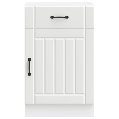 Kitchen Base Cabinet Lucca White Engineered Wood