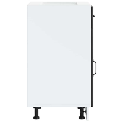 Kitchen Base Cabinet Lucca Black Engineered Wood